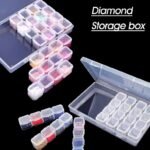 28-Grid Diamond Painting Storage Box - Keep Your Embroidery Accessories Organized and Crafts Protected!