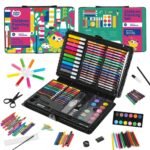109-Piece Deluxe Art Set for Kids - Markers, Watercolor Cakes, Color Pencils