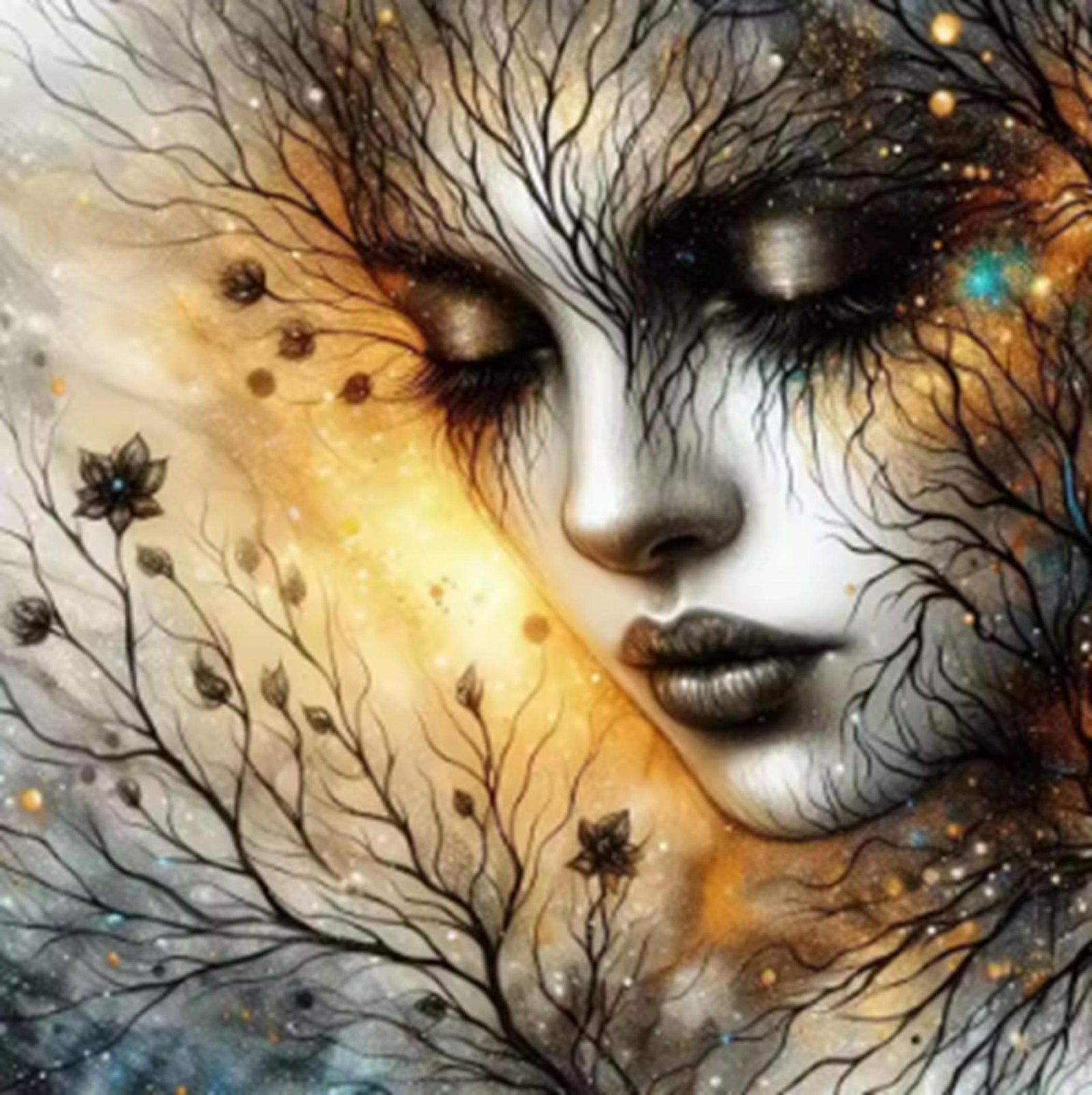 Enchanted Forest Goddess | Ethereal Tree Spirit Fantasy Art Diamond ...